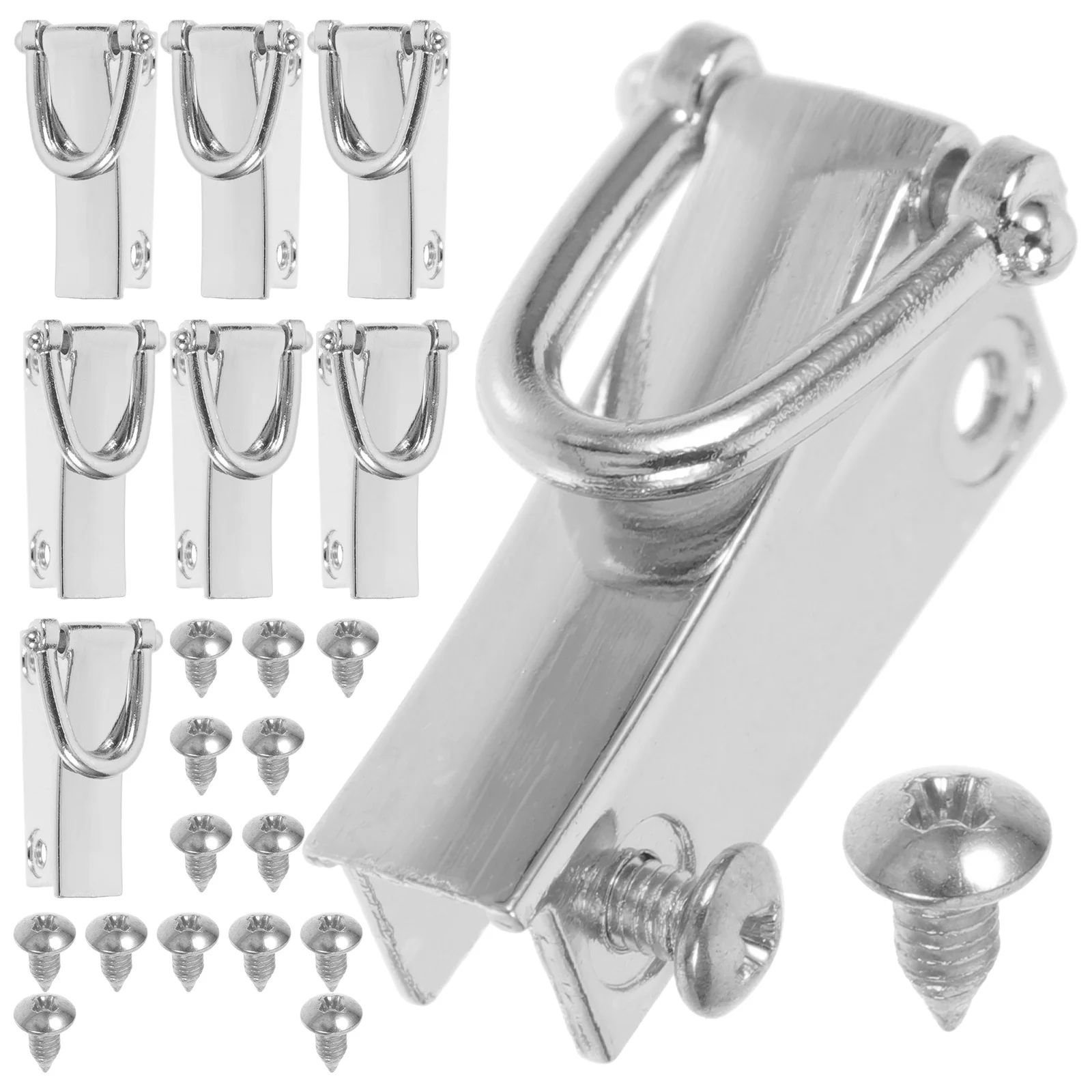 

8Pcs Metal D Rings Rotatable Swivel Buckles for Purse Bag Dog Collar Making Supplies Crafts D Rings for Purse Swivel Hooks