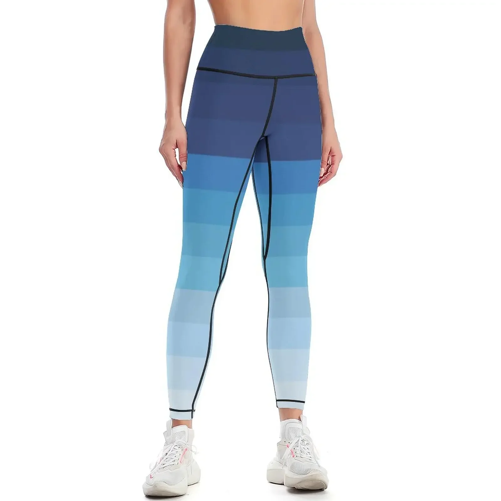 

Blue Gradient Leggings workout shorts sports for gym workout clothes for legging gym Womens Leggings