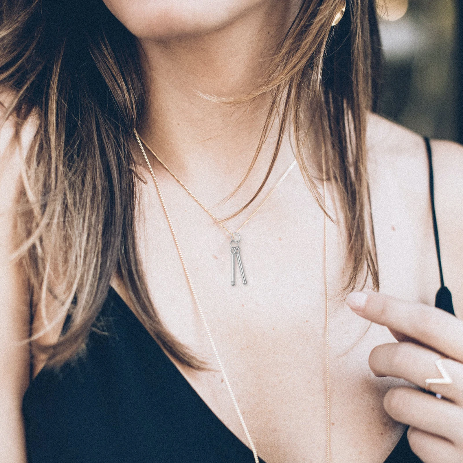 

6 шт., барабанные палочки, подвески, подвески для изготовления ювелирных изделий, фурнитура из металлического сплава для ожерелья, браслета, серьги «сделай сам», принадлежности для рукоделия, подвесные