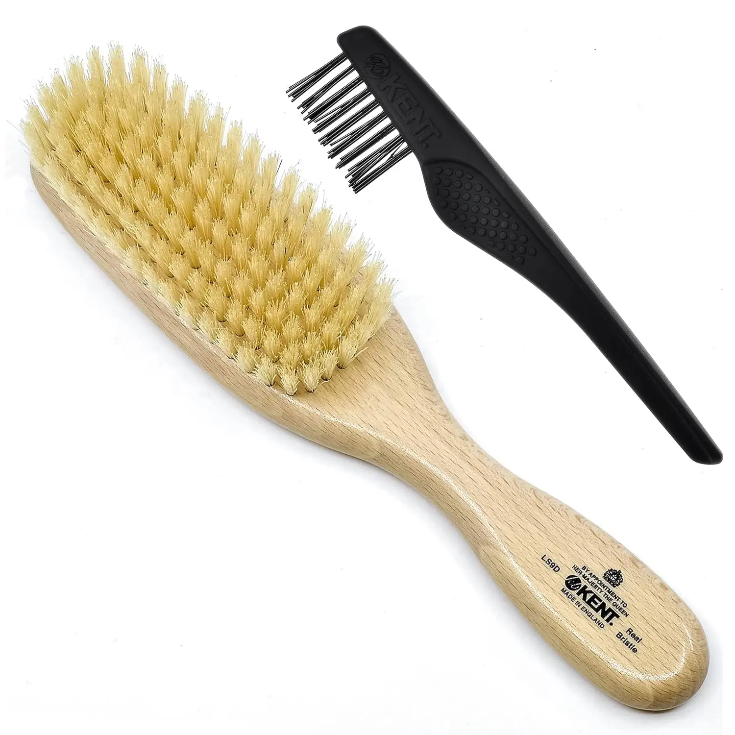 

Satinwood Boar Bristle Hair Brush for Thin Hair - Soft White Bristles, Ergonomic Handle, Ideal for Women