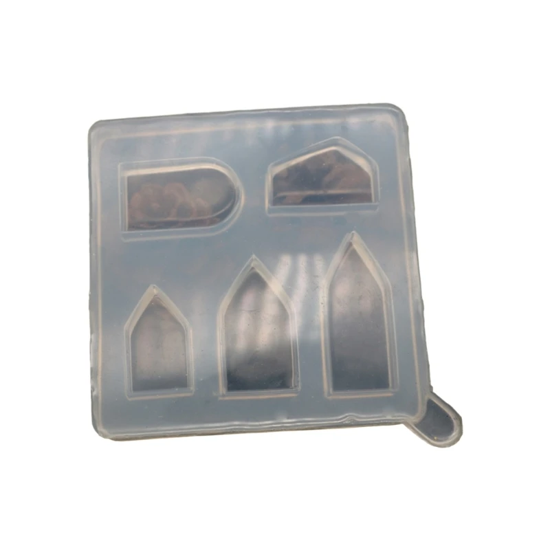 

Miniature House Mold Small House Shapes Epoxy Casting Molds Handmade Ornaments N2UE