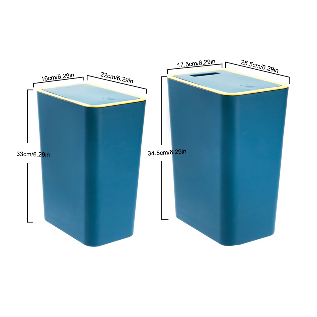 Odor-blocking Trash Can - Hide Garbage Bag ple And Classic Wide Application Rectangular Trash