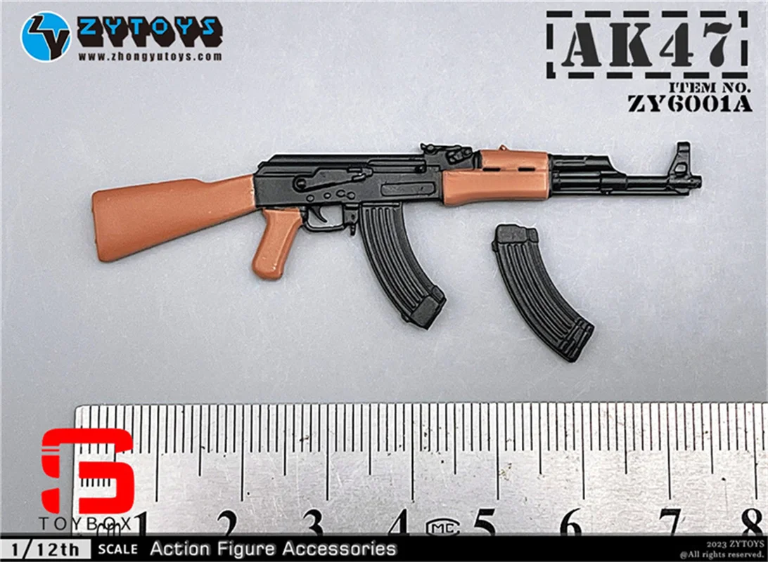 Zytoys Zy6001 1/12 Schaal Mp5 M4 Ak47 P90 M1887 Soldaat Geweer Wapen Model 9 Stuks Mini Scène Accessoires Fit 6 ''Actie Figuur Lichaam