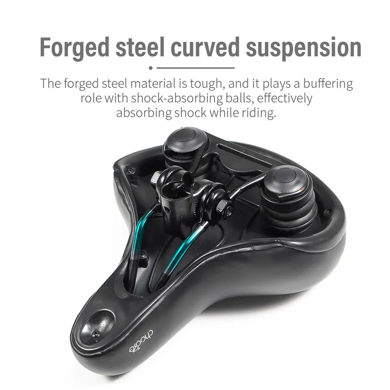 CNC Bicycle Accessories Part Bike Saddle Shock Absorbing Comfortable Big Butt Seat Men Women MTB Road Cycling Saddle