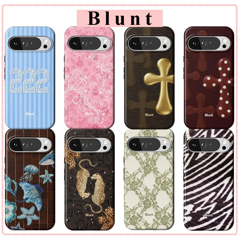 Чехол для телефона Green Vine Blunt для Google Pixel 5a 7a 8 8a 9 9a 10 10a Pro XL 5G, роскошная двухслойная задняя крышка