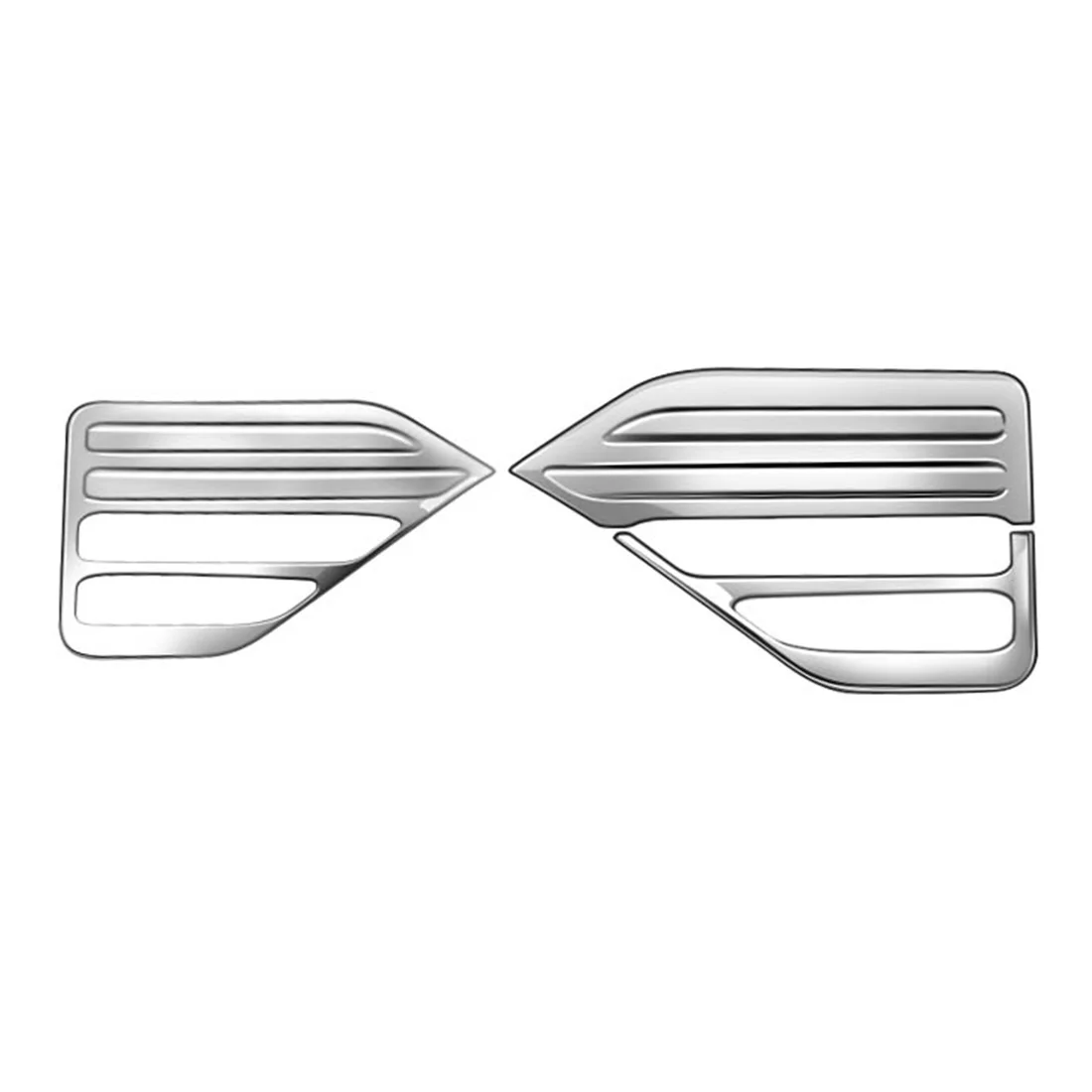 2Pcs Chrome Rear Fog Light Cover Trim for Toyota Voxy 2022 Car Eyebrow Rear Back Fog Lamp Frame Bumper Decoration RHD