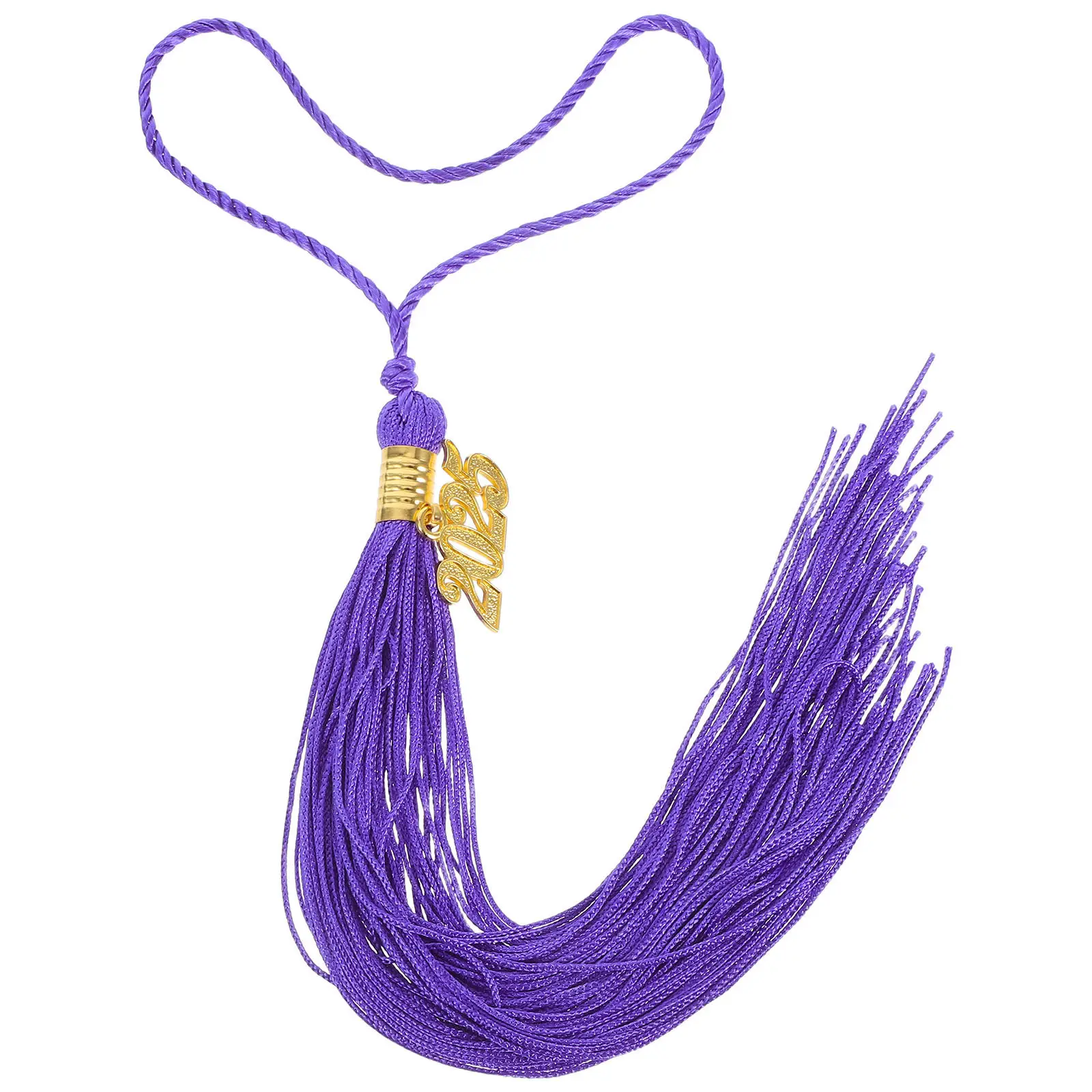 Graduation Cap Tassels 2025 Mini Gown DIY Decorations Charm Elegant Tassel Doctoral Hat Purple Hanging C view 6