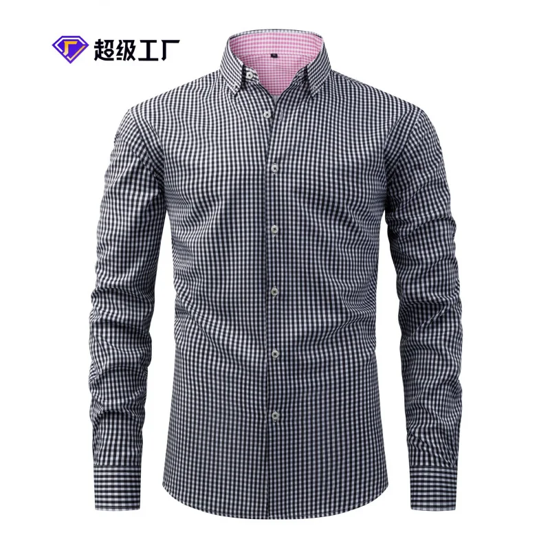 Special Four-Way Stretch Digital Print Long Sleeve Shirt for Men with Turn-Down CollarTEMUeabyCasual Versatile Men's Shirt