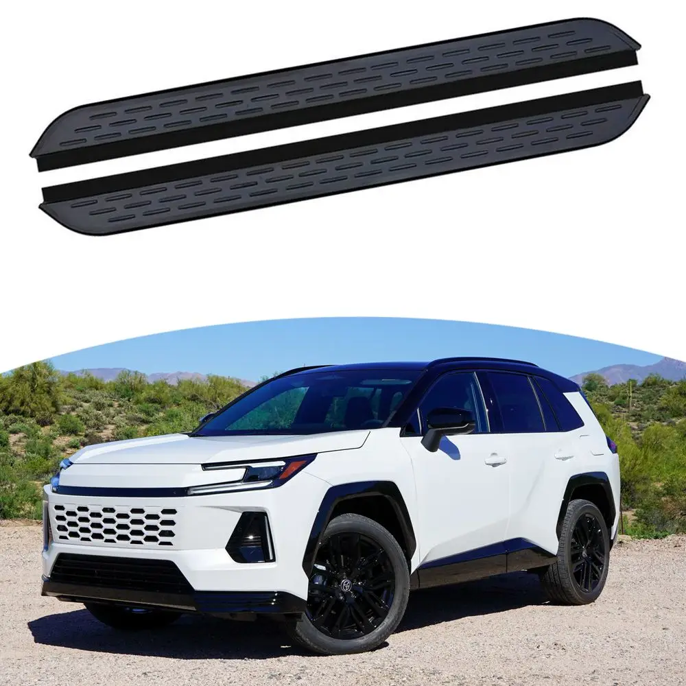2PC Side Steps Nerf Bars Running Boards Fit For Toyota RAV4 2026 Aluminum durable pedal