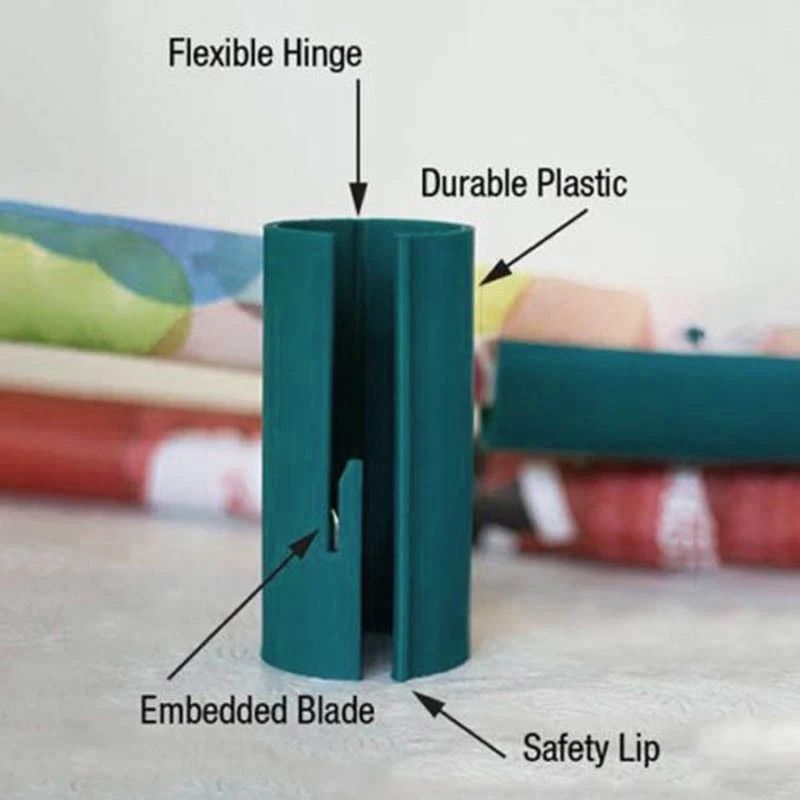 Easy-Use Manual Rotary Wrapping Paper Cutter Cylindrical Paper Cutter,  Time Saving Gift Packaging Paper Cutter,Gift Packing