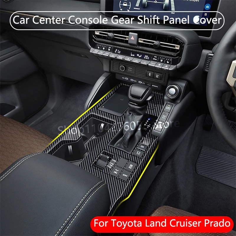 

RHD For Toyota Land Cruiser 250 Prado LC250 2024 2025 Car Center Console Gear Shift Panel Cover Trim water cup holder accessorie