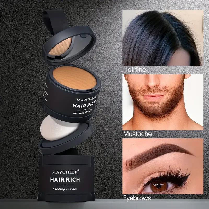 12 cores pó de cabelo raiz preta natural instantâneo à prova d'água sombra corretivo cobertura reparação de tinta enchimento no cabelo