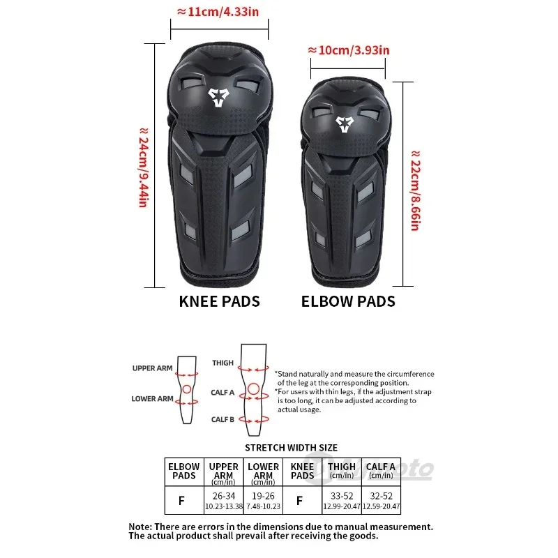 VEMAR Children Anti-Collision Knee Protection Hoverboard Scooter Knee Elbow Pads Protective Gear Set for Kids Cycling Motorcycle