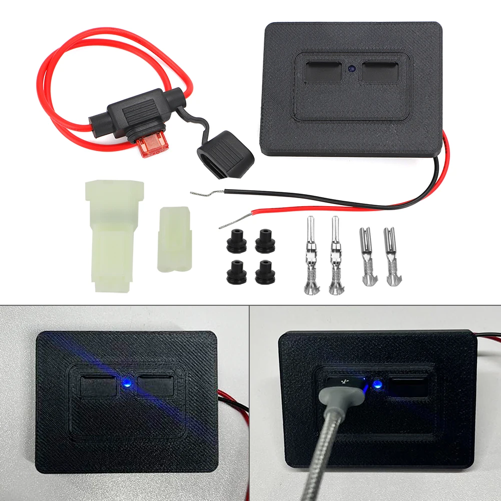 

1Pc Dual USB Charging Center Console FX3 Plate Replacement For C4 Corvette 1990-1996 Cars Accessories