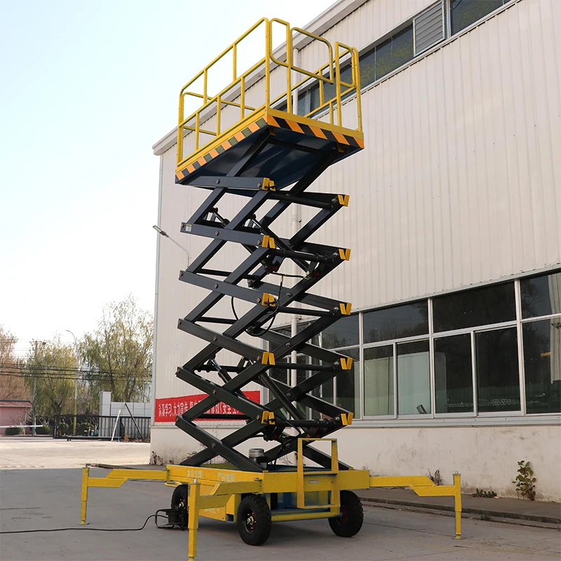 YG مقص هيدروليكي كهربائي صغير محمول منصة رفع مقطورة جوية متنقلة جديدة