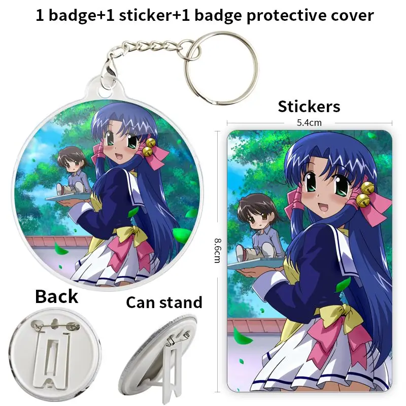 Mahoraba Aoba Kozue Game Anime Character Badge Brooch anchor Peripherals Pin Pendant Cosplay Gift For Friend Birthday present