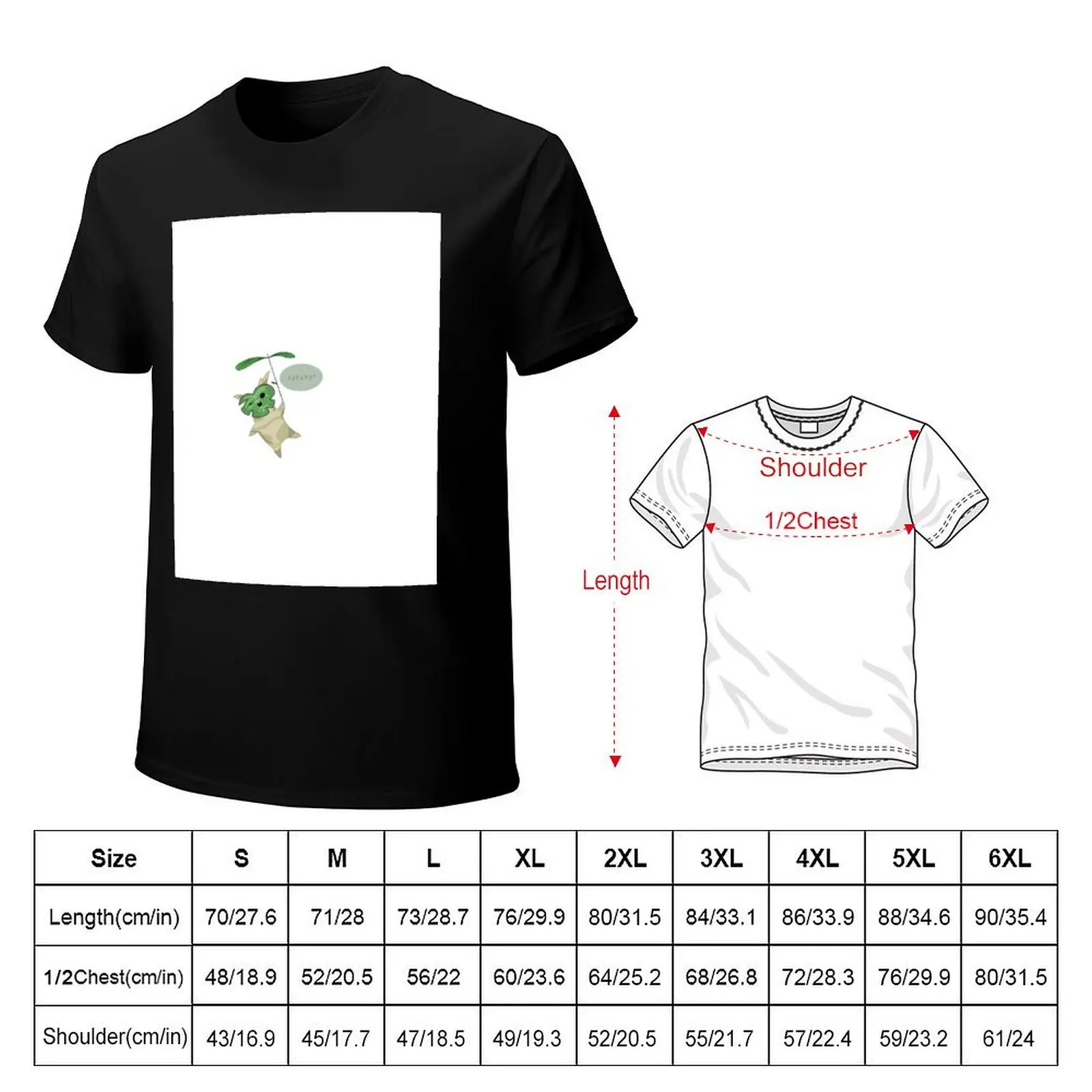 Korok Yahaha! Sticker T-Shirt Holiday Casual Short Sleeve Top