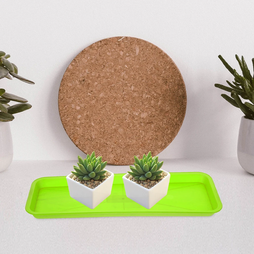 

5pcs Plastic Tray Rectangular Saucer for Flowerpot PP Material Planter Water Catch Bonsai Stand Garden Accessories