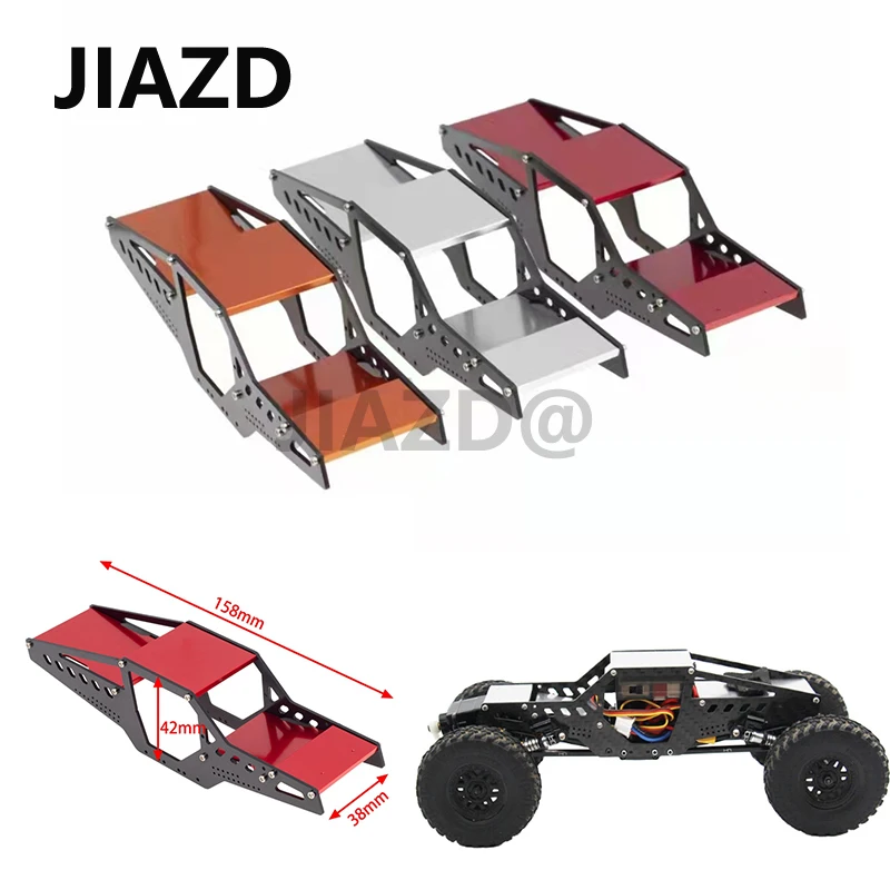 Carbon Fiber Graphite LCG Rock Crawler Conversion Chassis for Axial SCX24 90081 C10 option upgrade parts