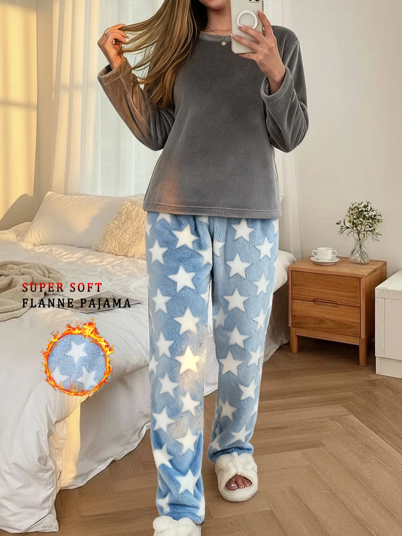 

Женские супермягкие фланелевые пижамные штаны. Повседневные домашние брюки на зиму