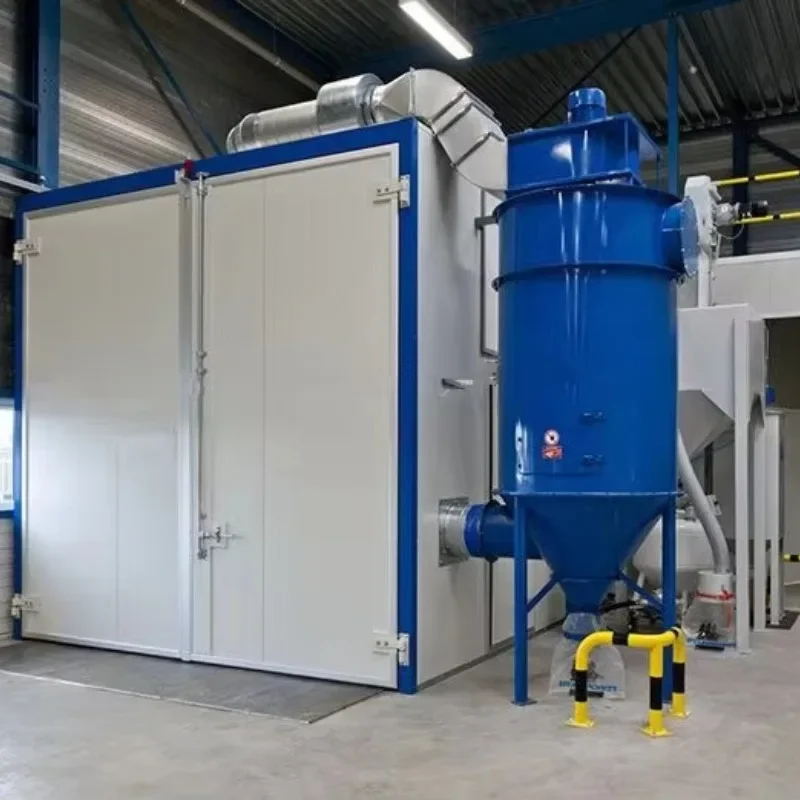 Cabina de Sandblasting con Sistema de Recuperación Automática, Sala de Sandblasting con Reciclaje, Cabina de Sandblasting