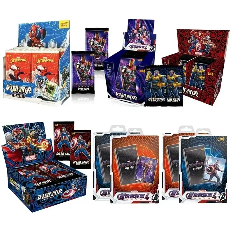KAYOU-tarjetas de duelo de los héroes de Los vengadores de Marvel, versión de esencia, tarjetas CR, paquete de tarjetas de juguete, tarjeta de colección, regalos de juguete