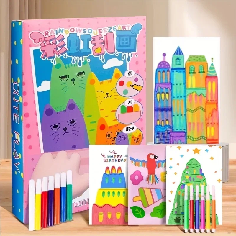 Kids Rainbow Scratch Art Kit 3