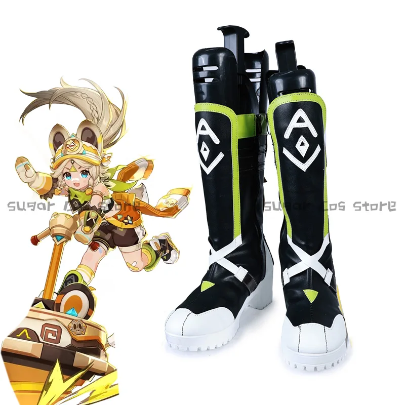 

Genshin Impact Kachina Game Cosplay Shoes Boots Kachina Outfit Halloween Carnival Party Prop Role Play Props For Women Girls