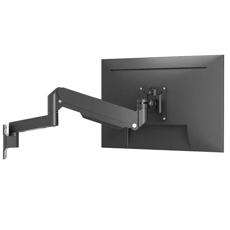 HILLPORT Ultra Wide Monitor Wall Mount for 17-49 Inch Screens, Gas Spring Heavy Duty Single Monitor Arm up to 15KG W7