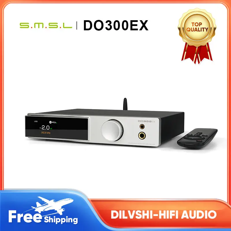 SMSL DO300EX Audio DAC & Headphone AMP AK4191 AK4499EX DAC MQA-CD Decoding XMOS XU-316 DSD512 768KHz 32Bit Hi-res Pre-Amplifier