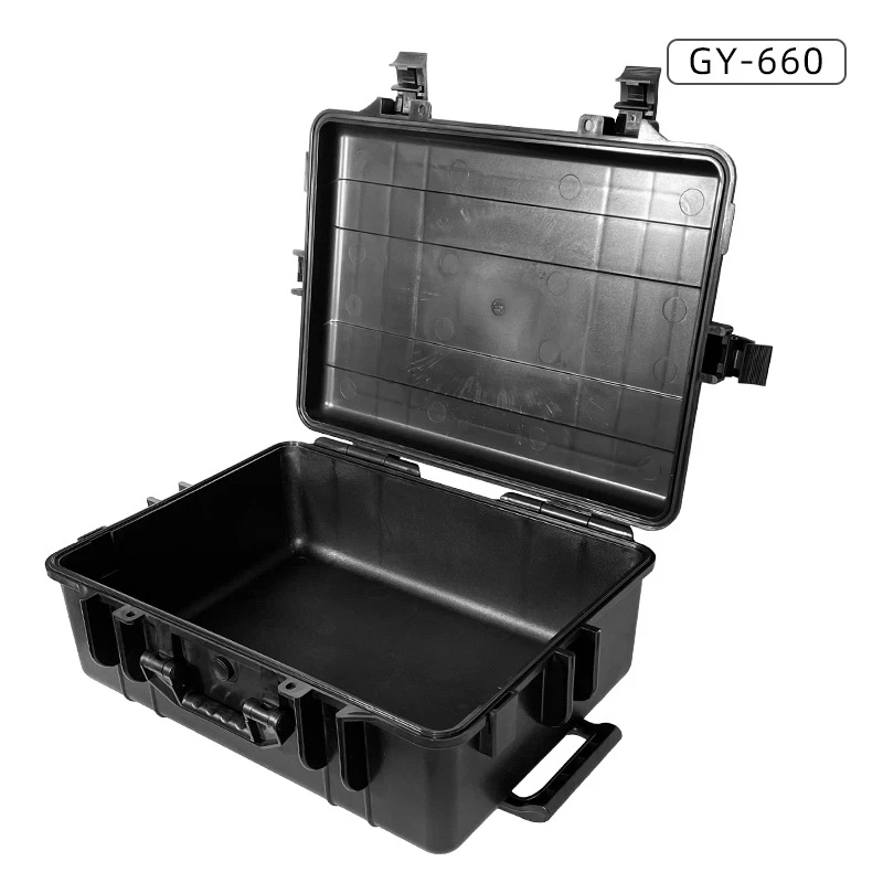 Large Instrument Packing Box Plastic Toy Storage Case Toolbox Sealing Suitcase Trolley With Wheels and Pre-cut Foam