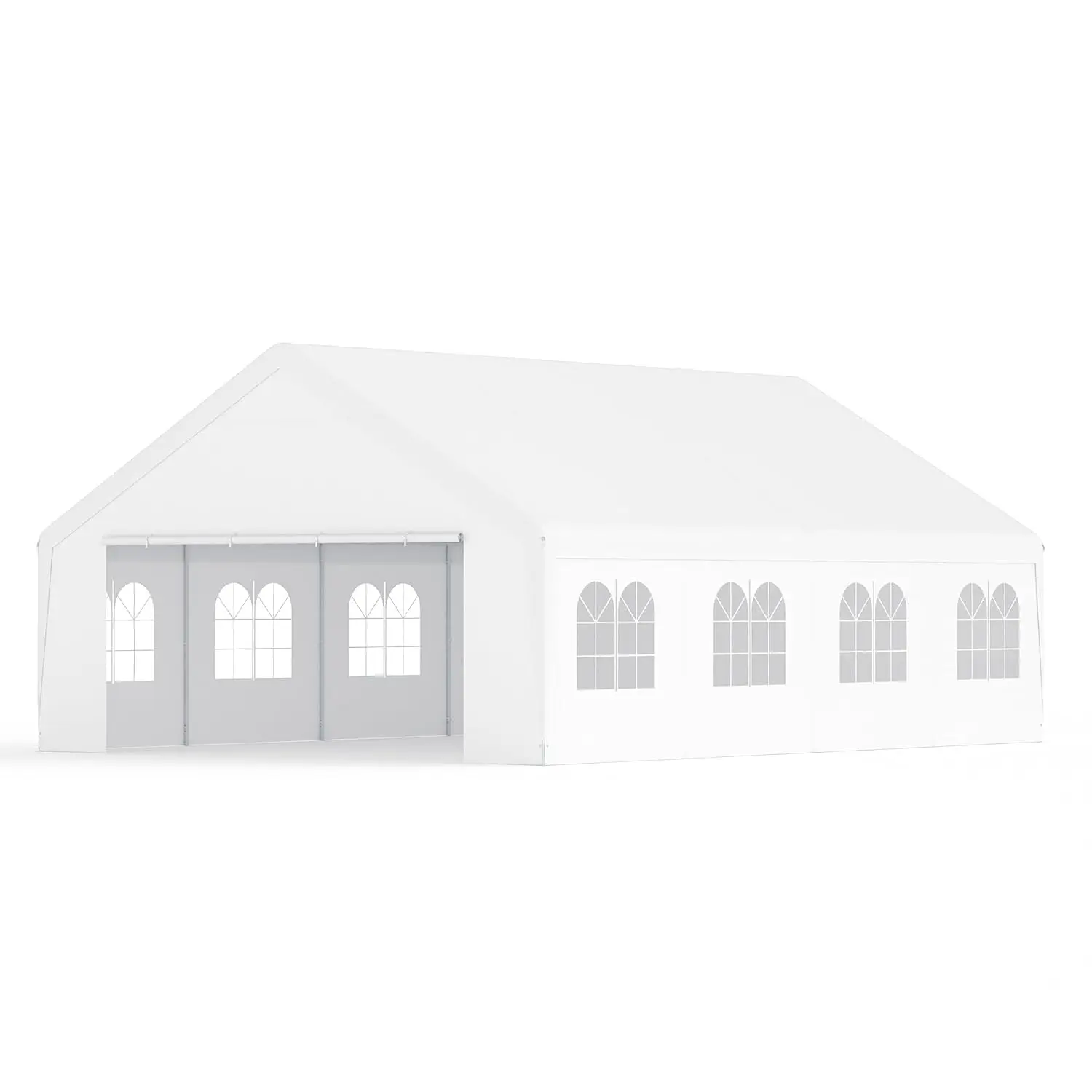Heavy Duty Metal Carport Portable Garage 20x26ft, Customized