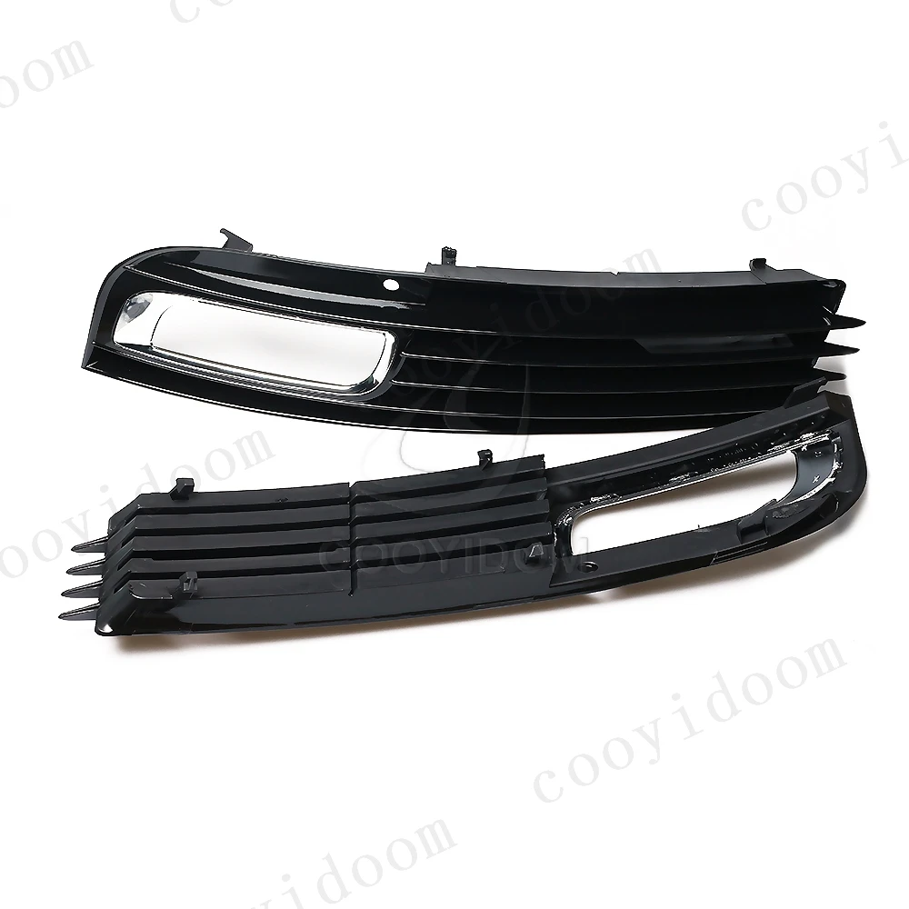 Car Fog Light For Audi A8 A8L D3 2008 2009 2010 4E0807681AN car-styling 4E0807682AN Grille Front Bumper Fog Light Frame Grille