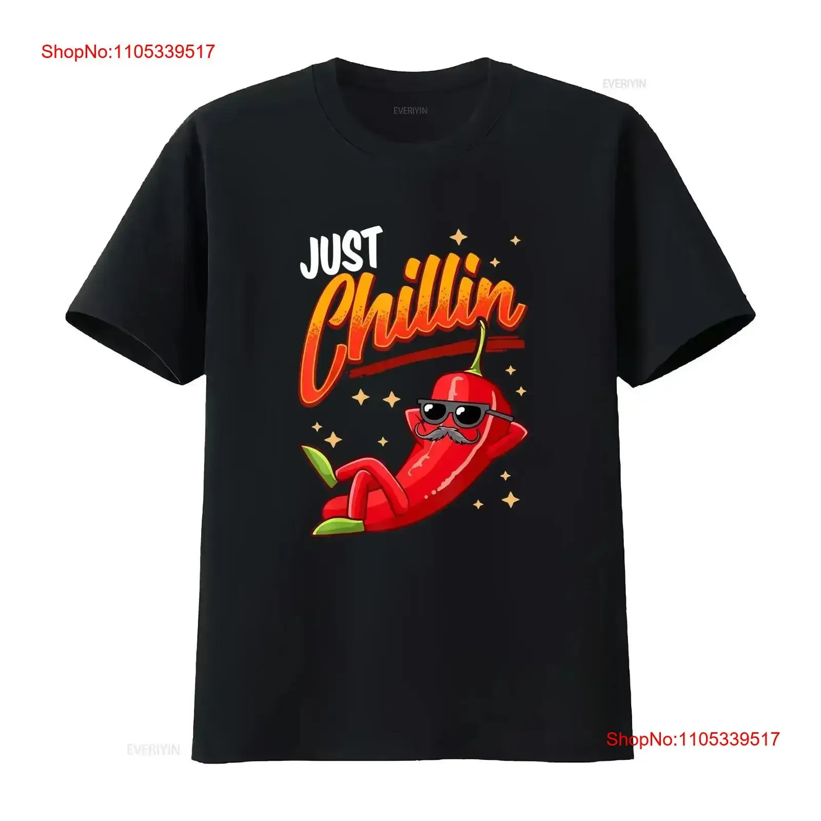 NEW LIMITED Funny Chilli Hot Pepper Just Chillin Sauce Jalapeno Mexican T Shirt vintage Washed Breathable Soft graphic vintage