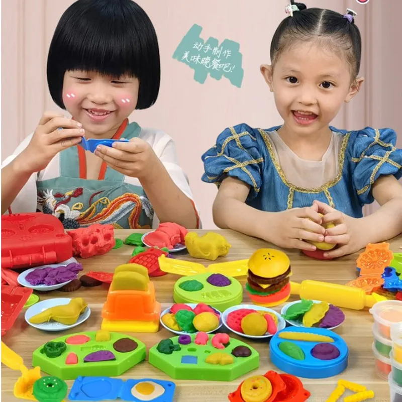 Machine à nouilles à la crème glacée faite à la main pour enfants, jouets de bricolage créatifs, jouets exécutifs de ticine, cadeau de créateurs colorés, outil de moule, maison de jeu