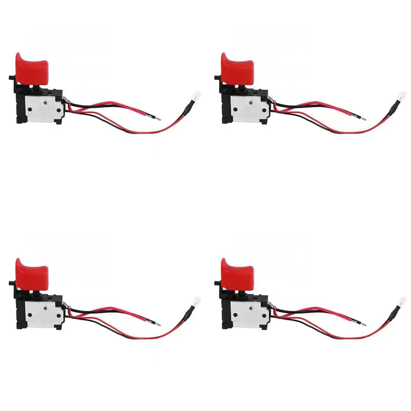 

【COMELY】4X черный регулируемый триггерный переключатель CW/CCW для электрической дрели 7,2-24 В постоянного тока