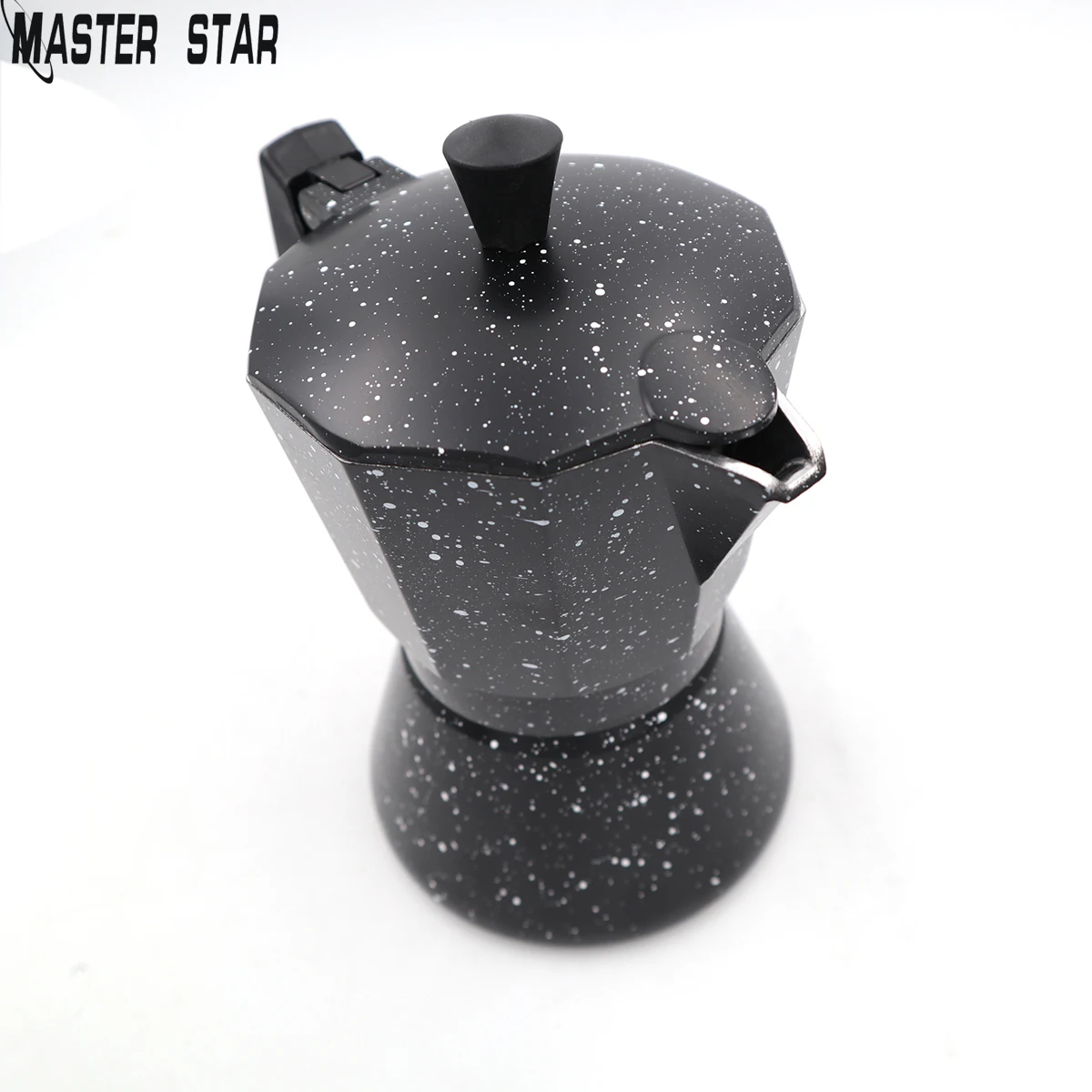 Master Star Camping Cookware Induction Available Moka Pots Espresso 1/3/6/9 Cups Aluminum Coffee Cooking Tools