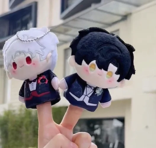 Boneca de fantoche de dedo plushie amor e espaço profundo bonito xavier zayne rafayel sylus caleb brinquedo de pelúcia pingente de pelúcia jogo cosplay presente