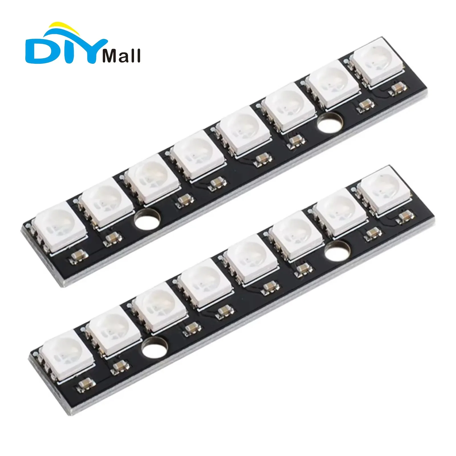 WS2812 5050 RGB LED Strip 8Bits Full Color Development Board with Reverse Connect Protection for DIY Lighting