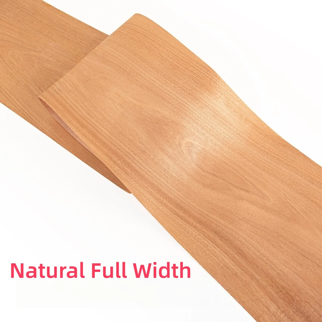 32x250cm Natural Red Walnut Flat Cut Wood Veneer For Furniture Renovation Decoration Cabinetry Speaker Panels DIY Projects