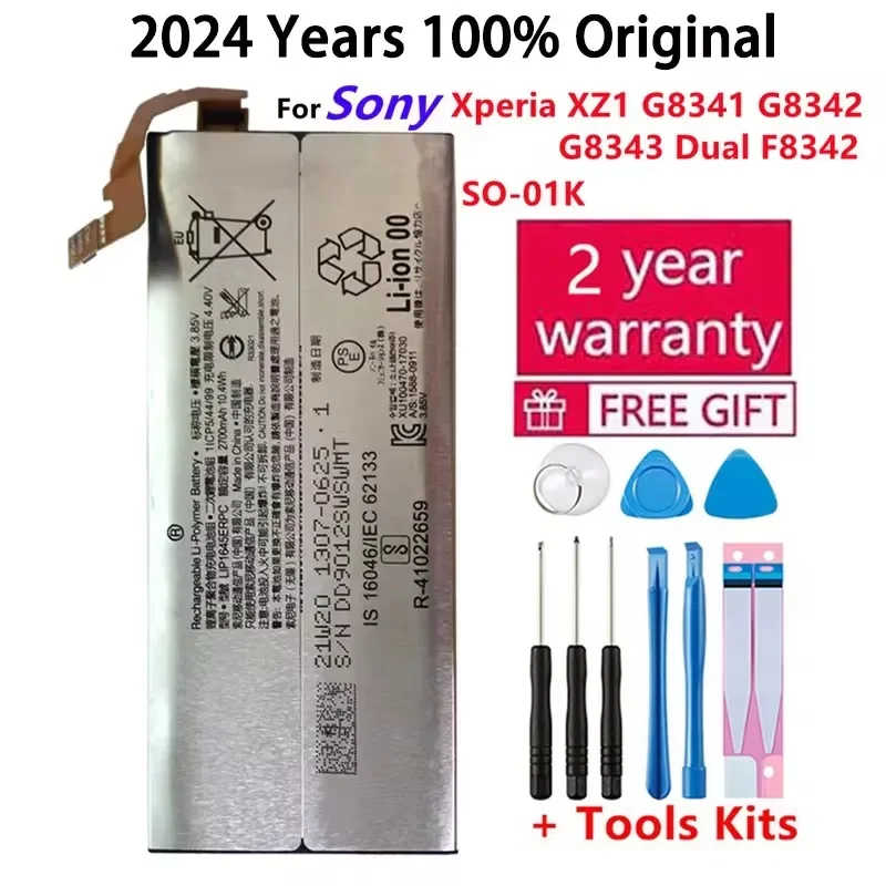 

2024 Years 100% Original For Sony Xperia XZ1 G8341 G8342 G8343 XZ1 Dual F8342 SO-01K LIP1645ERPC 2700mAh Batteries Bateria