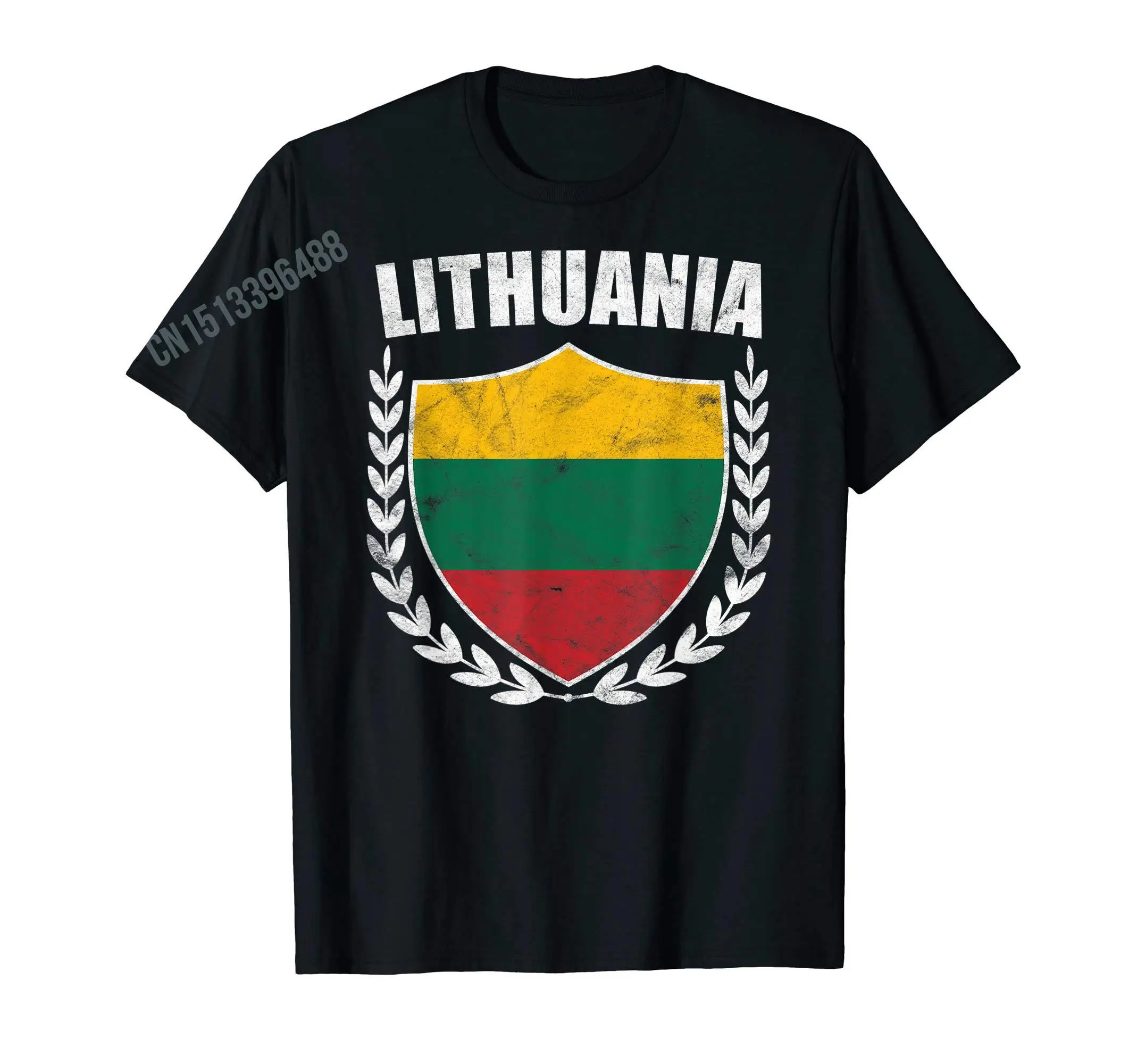 More Design Lithuania Lithuanian Flag Lietuva T-Shirt For Men Women T Shirt Tops Cotton Tees