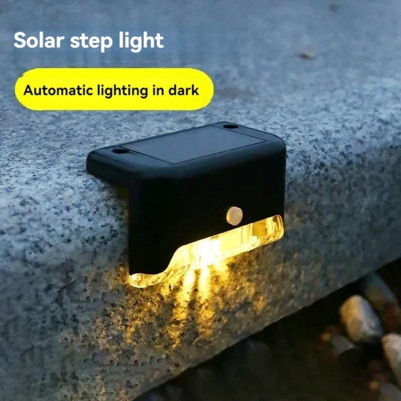 

4pcs Solar Outdoor Home Waterproof Outdoor Light Outdoor Solar Lights for Garden Decor Stair Stepping Step Light