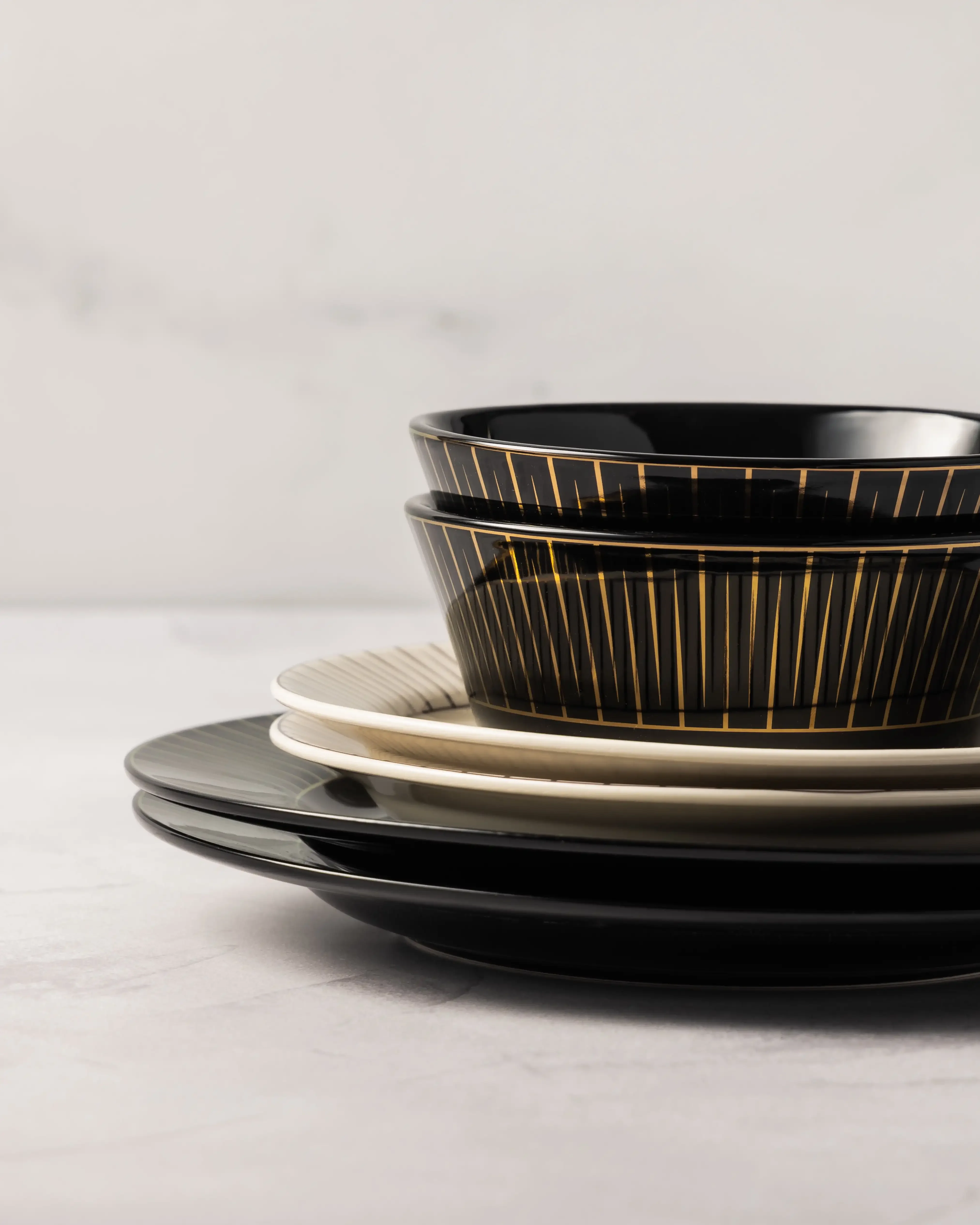 مجموعة Thyme & Table Maison، مجموعة أواني طعام من الخزف الحجري مكونة من 12 قطعة #4