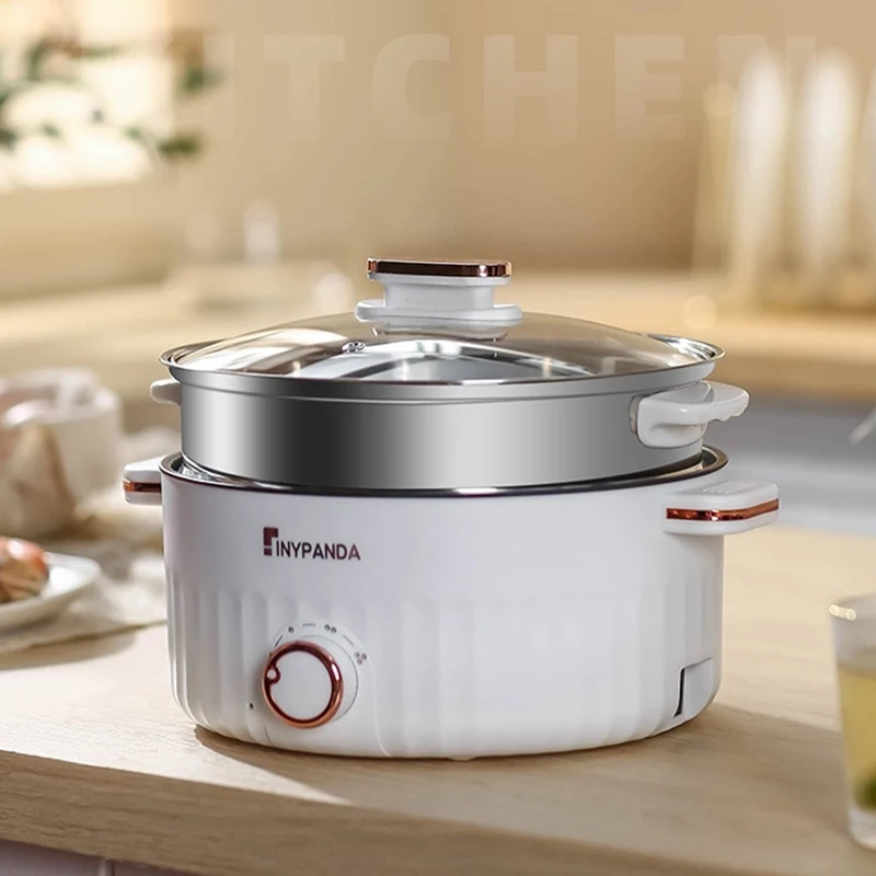

Portable Electric Multifunctional Cooker Double Layer Hot Pot Mini Non-stick Household Kitchen Cookware Home Appliance