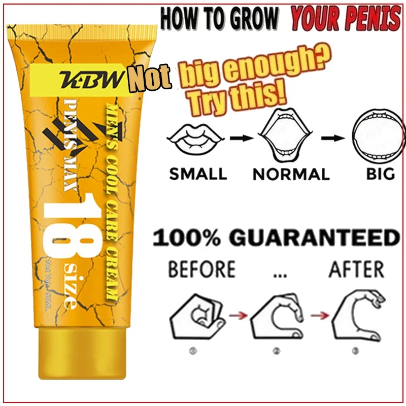 2 Pcs Penis Enlargement Long-last Size Erection Products Man's Gel Big Dick Grow Up 18cm