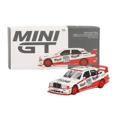 1:64 Mercedes 190E 2.5-16 2 generation EVOII DTM Diecast alloy static model Children's Collection Display piece children's gift.