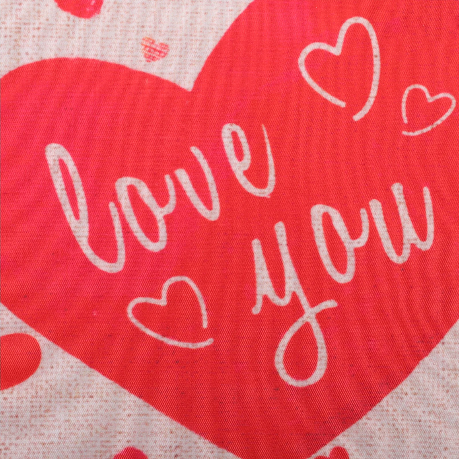 

1Pcs Valentine Day Garden Flag Heart Shape Linen Material Durable for Garden Yard Lawn Valentine's Day Decoration
