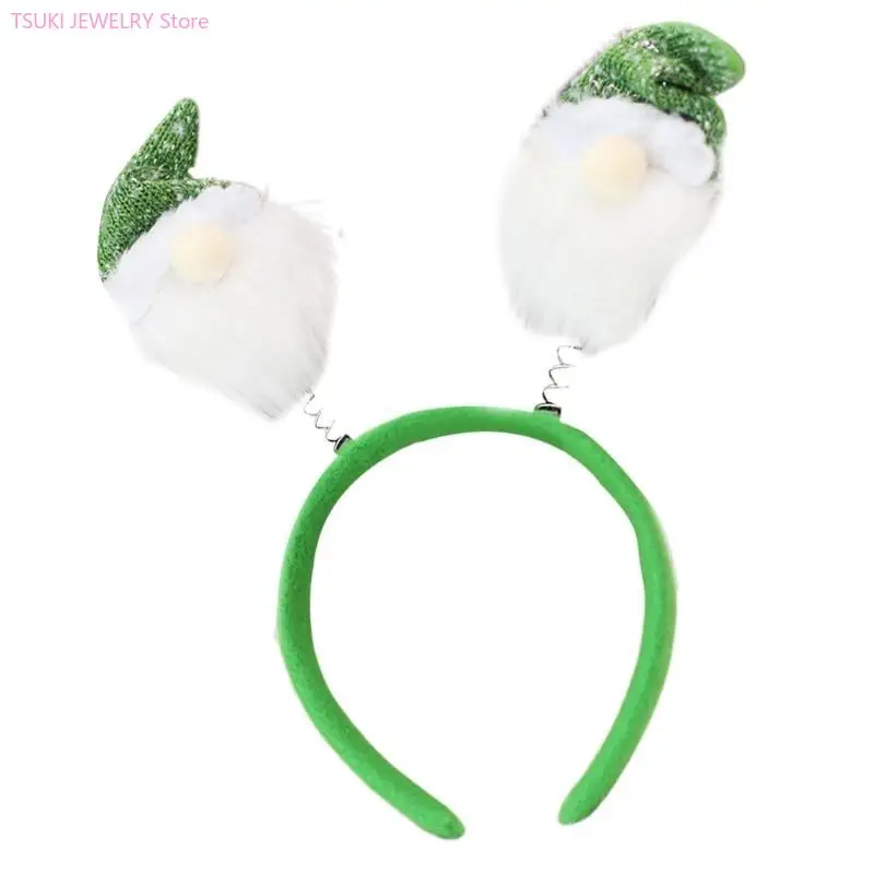 62KE المهرجانات عصابات مرحلة العروض الشعر هوب عيد الميلاد النساء أغطية الرأس الجميلة لاحتفالات عيد الميلاد