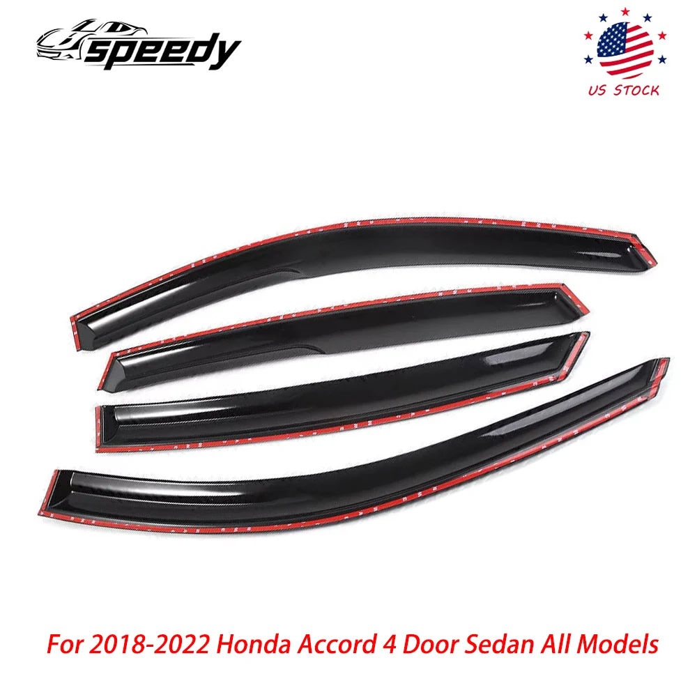 

Для Honda Accord JDM Mugen Style 2018-2022 гг. Лента на окно, козырек, вентиляционные от дождя